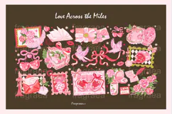 Love Letter Valentine Glass Can Wrap Vintage Stamp Design Product Image 2