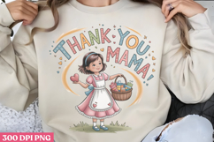 Floral Mama Mom Sublimation PNG Product Image 1