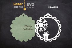 Christmas Tree Toy SVG laser cut file for Glowforge Product Image 3