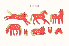 Vector Horses Symbol of 2026. 8 illustrations, eps svg png Product Image 2