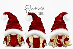 Christmas Best Friends Gnomes | Gnome Clipart PNG Product Image 6