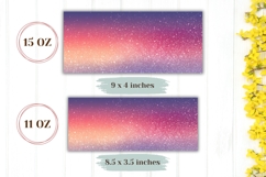 Glitter Mug Wrap, Abstract Mug Template, Pastel Mug PNG Product Image 2