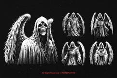 10 Bundle Dark Art Nazgul Angel Death Skull with Wing Reaper Product Image 3