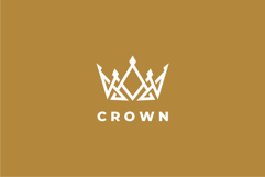 Abstract Crown Logo Design Vector Template Product Image 2