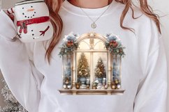 Christmas Window Sublimation Clipart, Christmas Window Product Image 2
