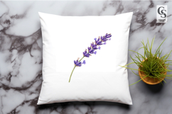 Lavender Flower Botanical Illustration Clipart PNG Product Image 3