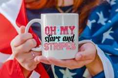 Oh my stars & stripes 4th of July Sublimation Design Product Image 2