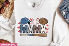 Mama PNG, Baseball Mama Sublimation PNG Product Image 3