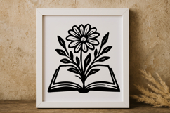 Floral Book SVG Design Product Image 1