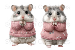 Gerbil, Hamster, Mouse, Shabby Chic, Ephemera, PNG, Clipart Product Image 2