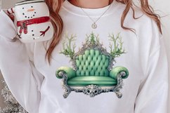 Cozy Green christmas Clipart Sublimation, Christmas PNG Product Image 2