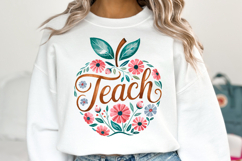 Teach Apple svg Design | Svg Cut Files | Shirt Svg Product Image 3