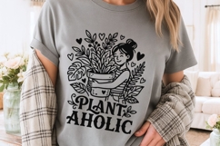 Plantaholic Svg, Plant Lover Svg, Funny Gardener Svg. Product Image 3