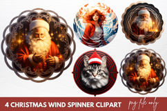 Watercolor Christmas Robin Bird Clipart Sublimation Product Image 1