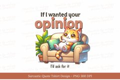 Funny Sarcastic Quote T-Shirt Design Product Image 1