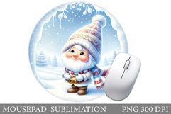 Christmas Gnome Mouse Pad. Christmas Mouse Pad Design Product Image 1