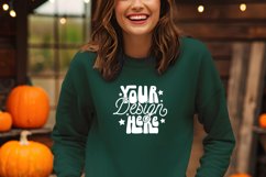 Gildan 18000 Black Mockup, Halloween Gildan 18000 Mockup Product Image 1