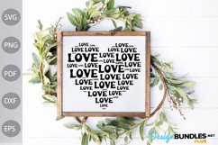 Love Heart SVG Design / Lovely Girl Tshirt Design Product Image 3