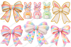 Happy Easter Day Mega Bundle, Faux Yarn Easter PNG Bundle Product Image 6