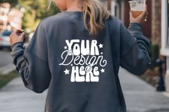 Gildan 18000 Crewneck Mockup, Oversized Mockup Model Mockup Product Image 1