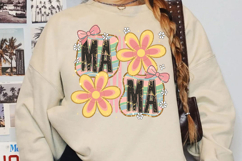Floral Mama Coquette PNG, Preppy Mama Png Product Image 2