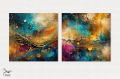 Abstract landscape digital paper Product Image 2