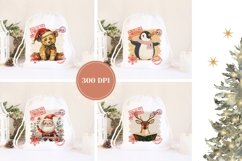 Cartoon Animals Santa Sack, Christmas Gift Bag Designs Product Image 2