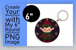 Elegant Keychain Round PNG Artwork , Holiday Product Image 1