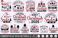 Christmas SVG Bundle, Vintage Christmas SVG PNG Bundle Product Image 1