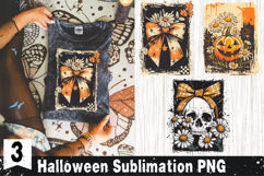 Halloween Distressed Vintage PNG Retro Sublimation Product Image 2