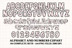 Mother's Day Alphabet clipart, mother’s day letters doodle Product Image 2