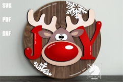 Christmas Door Hangers SVG Bundle | Christmas Holiday Signs Product Image 2