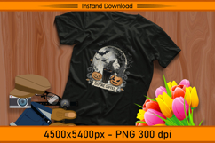 Nightmare Before Coffee Moon and Pumpkins PNG Product Image 2