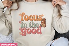 Focus on the Good PNG, Retro Positive Sublimation PNG Product Image 3