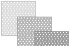 shades of Gray Polka dots digital papers Product Image 2