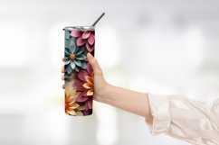 3d flower tumbler wrap sublimation Product Image 2