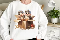 Adorable Pilot Animals Couple Clipart, Watercolor Animals Product Image 2