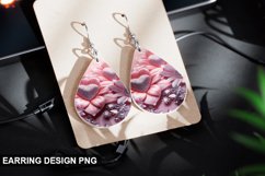 Valentines Day Teardrop Sublimation- Valentines Day Earring Product Image 1