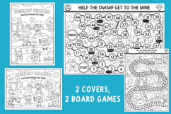 Dwarf coloring games, activities, coloring pages for kids Product Image 2
