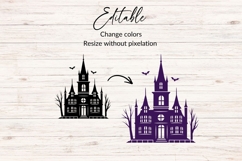 Spooky Mansion SVG, Halloween SVG Product Image 2