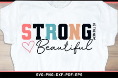 Strong is the new beautiful SVG, Inspirational quotes SVG Product Image 2