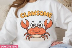 Clawsome PNG, Funny Animal Puns Sublimation PNG Product Image 1