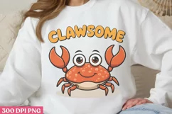 Clawsome PNG, Funny Animal Puns Sublimation PNG Product Image 1