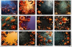 3D Halloween Flowers Tumbler wrap Bundle Product Image 2