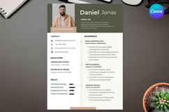 36. Green Brown Resume - Canva Template Product Image 2