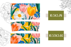 Colorful Tulips Tumbler, Flowers 40 Oz Tumbler Template Product Image 2