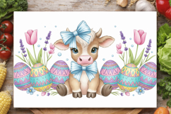 Easter Cow Cutting Board PNG, Easter Cow PNG Design Product Image 2