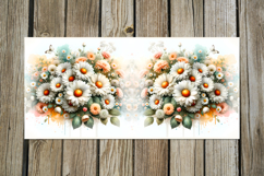 Watercolor flowers | 8 gentle Mug Sublimation design Product Image 2
