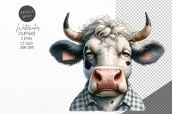 Cow clipart, Old cow clipart, Funny sublimation Product Image 1