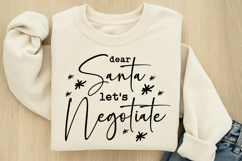 Dear Santa Let&#039;s Negotiate SVG Product Image 2